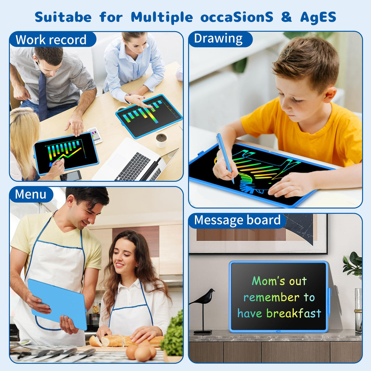 0 SMALL MODEL large screen supports homework help and family planning.