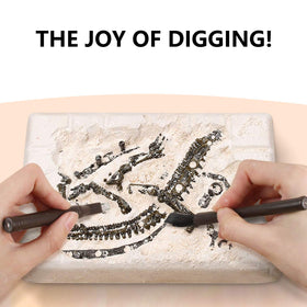 10Leccion Dino Eggs Dig Kit: six eggs with varied dinosaur designs for discovery