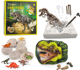 10Leccion Dinosaur Head Fossil: kids uncover fossils with hands on discovery