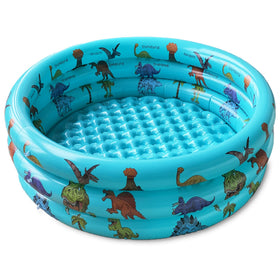 10Leccion Dinosaur Pool padded bottom for gentle playtime and comfort.
