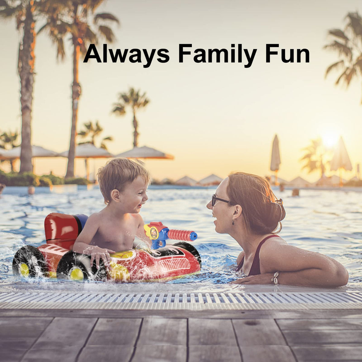 10Leccion fire-engine float sparks imaginative water play.