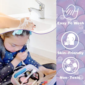 10Leccion lipsticks and gloss in non-toxic kit for safe kids' play