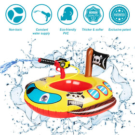 10Leccion pirate ship pool float with squirt gun for endless water battles