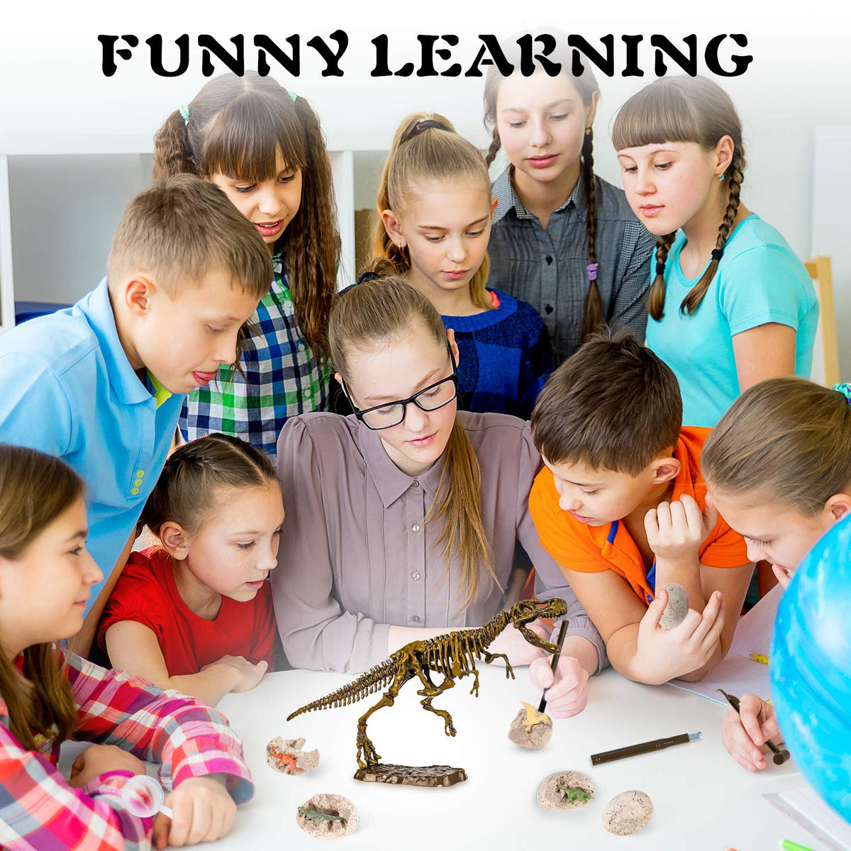 10Leccion Six Dino Eggs: varied dinosaur finds for extended play