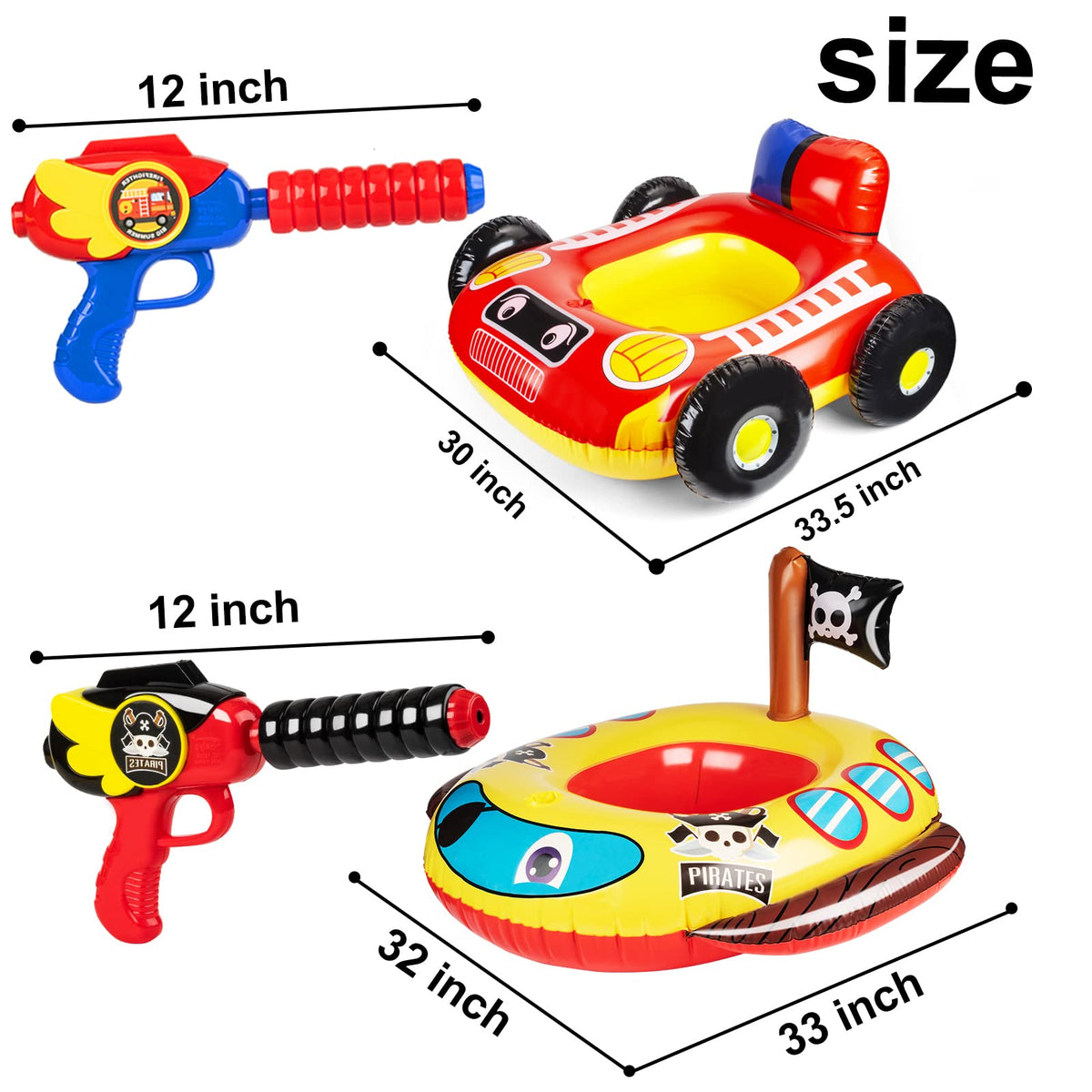 10Leccion two-pack floats are easy to pack for trips and parties