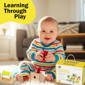 123 Baby Box Magic Tissue Box encourages cause-and-effect play for curious infants.