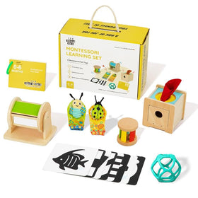 123 Baby Box Rolling Bell stimulates sensory exploration with gentle sounds.