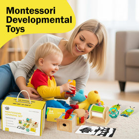 123 Baby Box Spinning Drum supports visual tracking through turning motion.