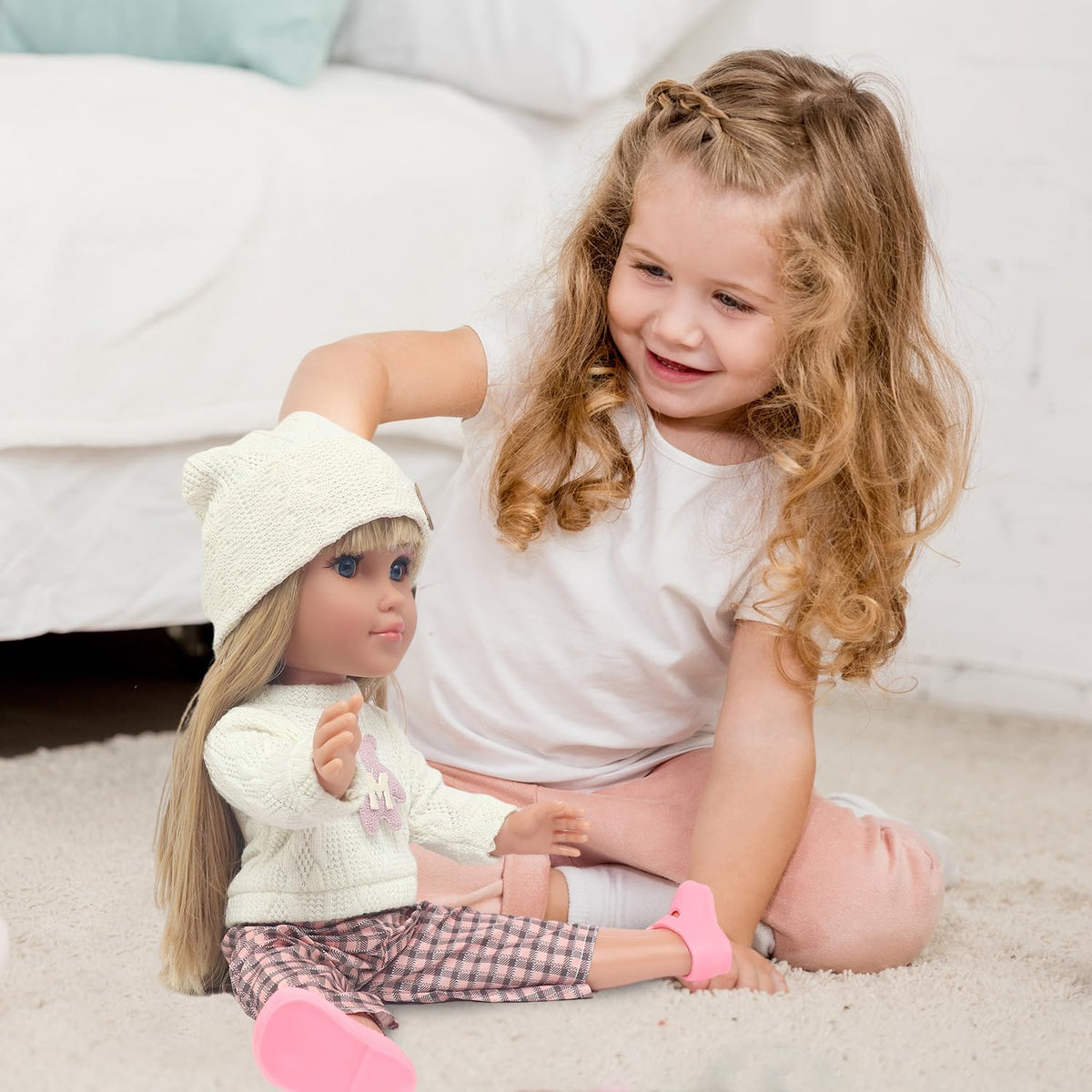 18INDC articulated doll limbs enable easy posing and movement.