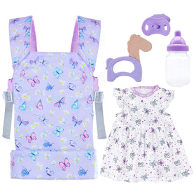 18INDC Baby Doll Carrier purple for safe, imaginative play.