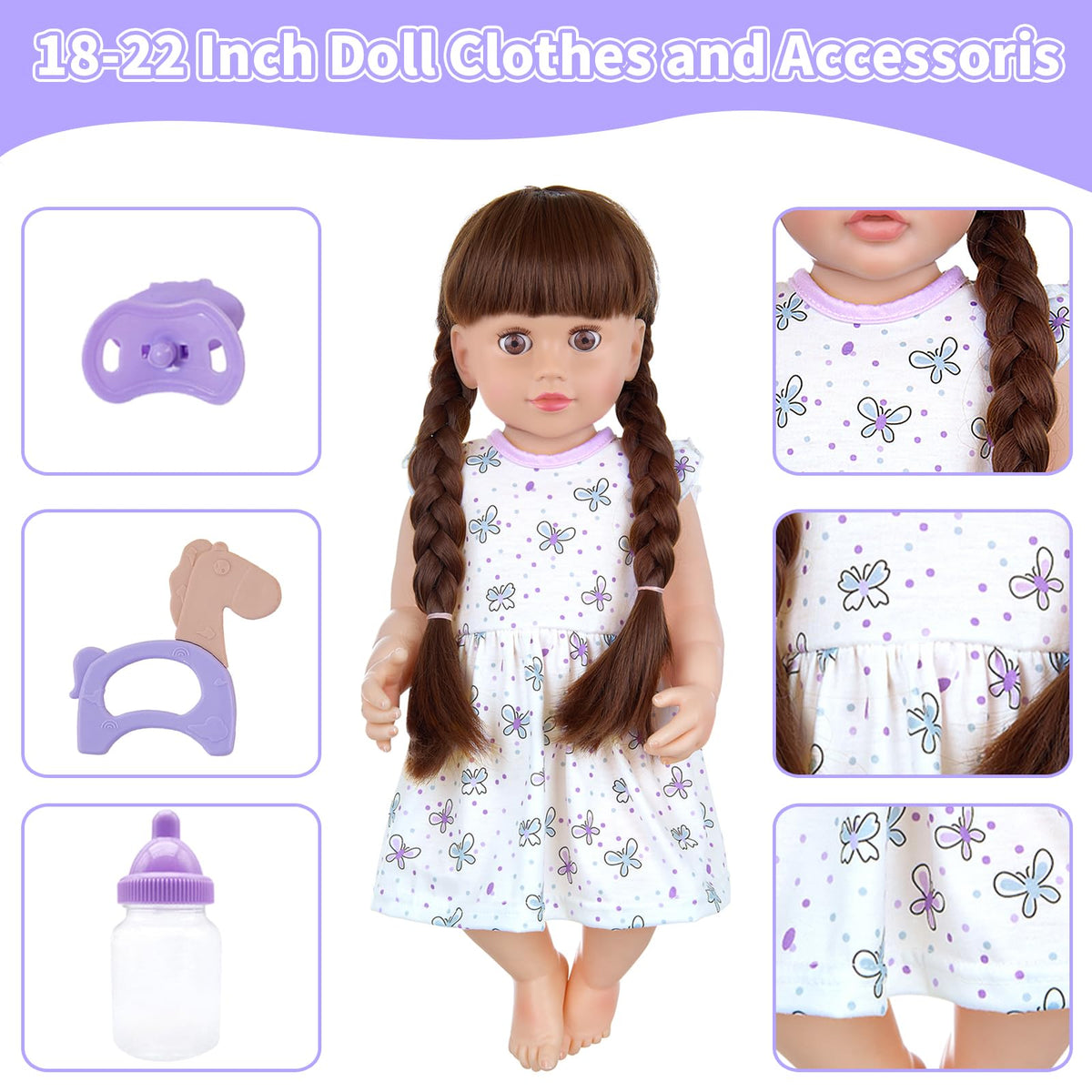 18INDC Doll accessory toy enhances pretend care moments.