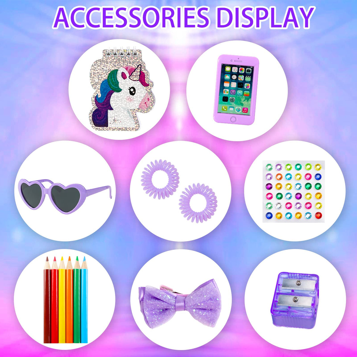 18INDC doll sunglasses set for sunny pretend outings