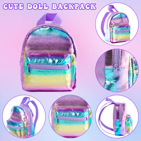 18INDC hair ties and hair clip for finished doll hairstyles