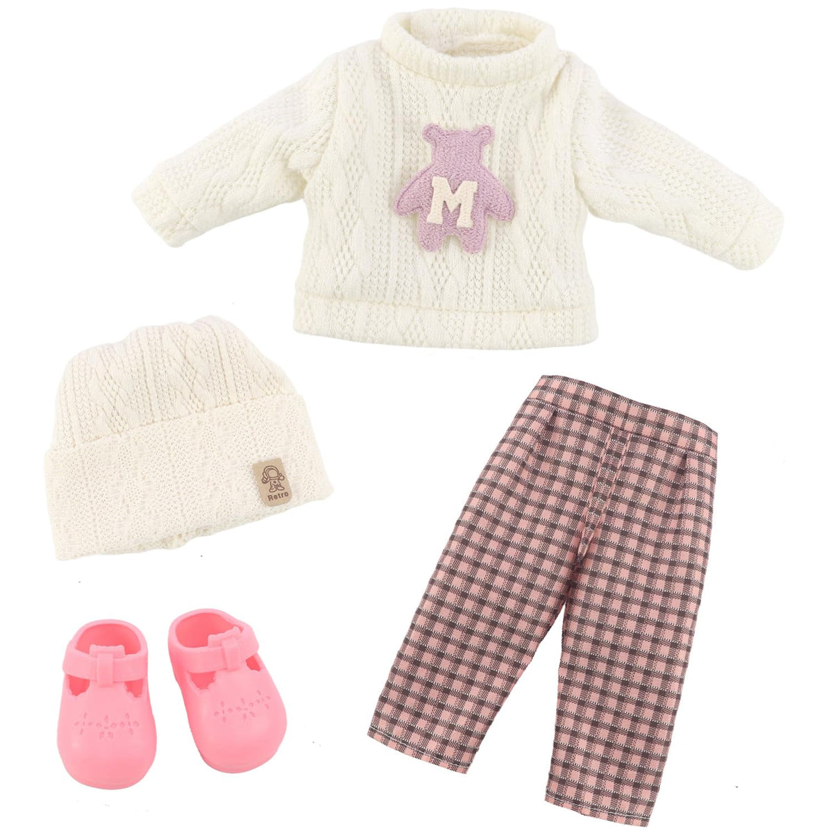 18INDC pink shoes complete a stylish, ready-to-play look.