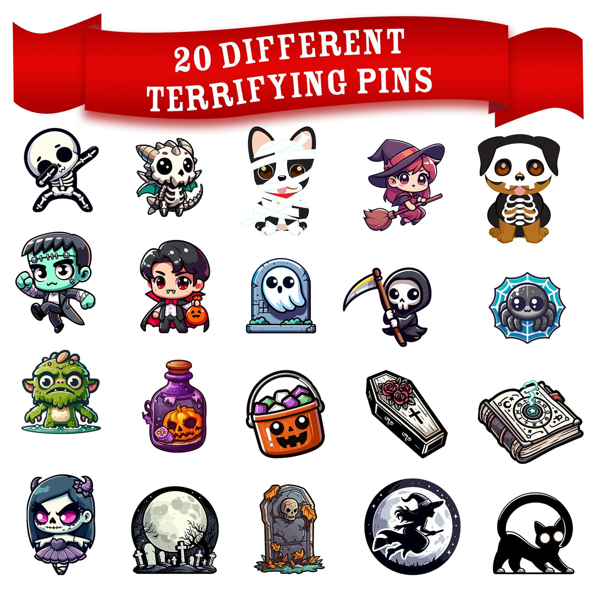 Fright Night dice pack shows eerie colors for haunted game nights.