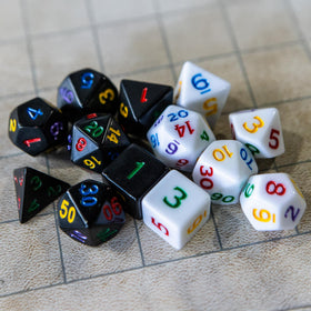 1985 Games Mystery Dice travel-ready for quick game nights.