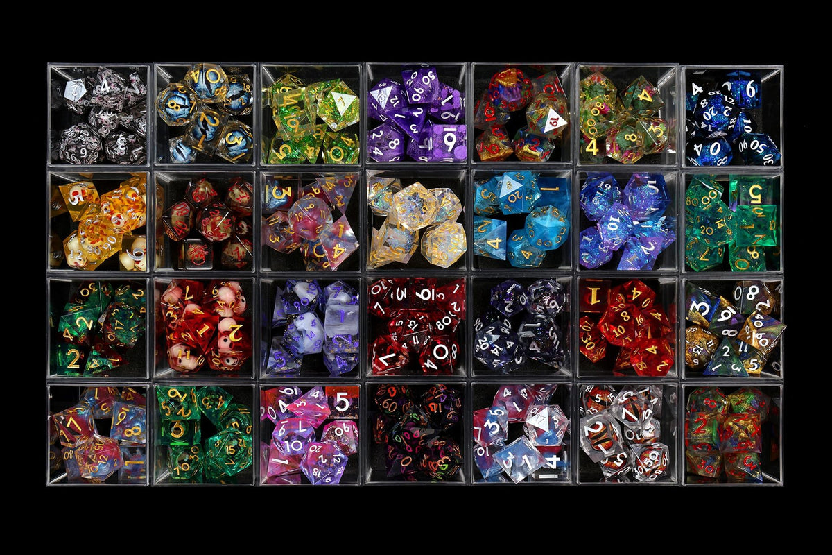 1985 Games resin dice pack emphasizes durability for frequent gaming sessions.