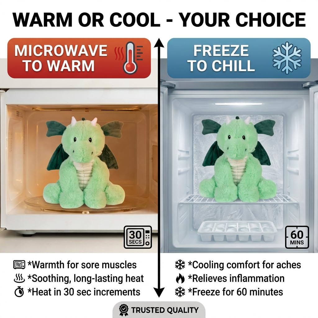 Daniel Dragon microwave-heat demonstrates a warm, comforting moment after heating.