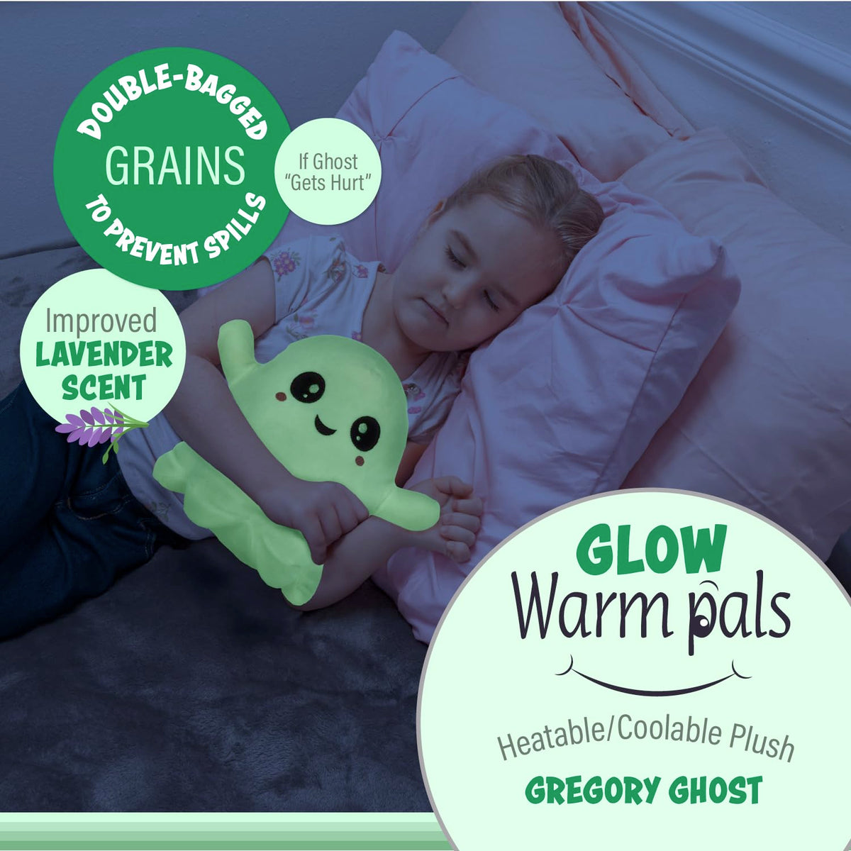 1i4 Group Ghost weighted plush offers a cozy hug with gentle weight.