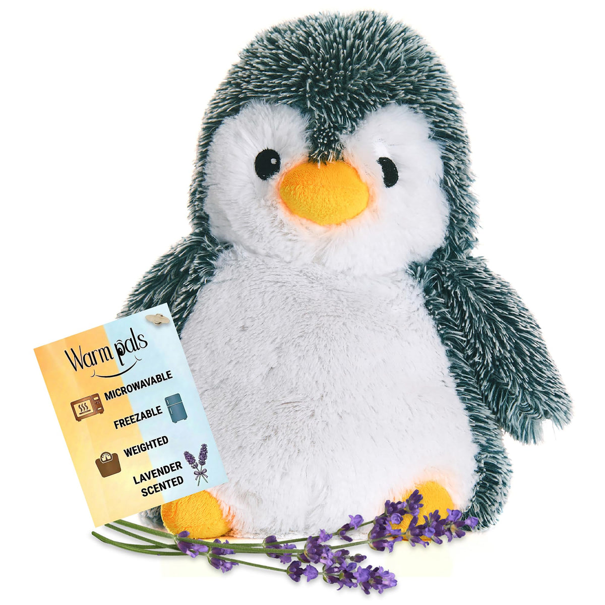 1i4 Peppy Penguin microwavable plush for cozy warmth and comforting hugs.