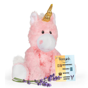 1i4 Group Princess Pink Unicorn heated plush for cozy hug