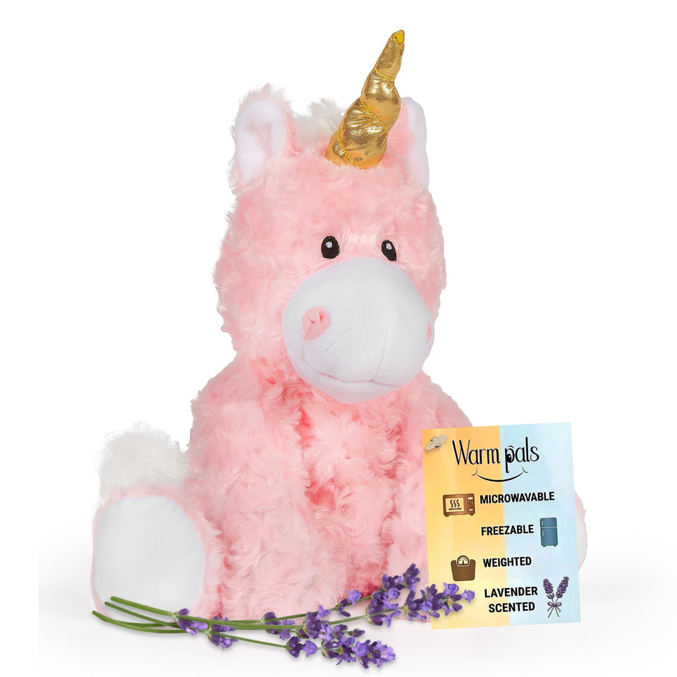 1i4 Group Princess Pink Unicorn heated plush for cozy hug