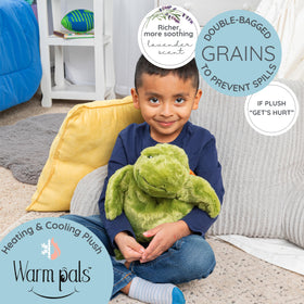 1i4 Tyson Turtle weighted plush provides a gentle hug.