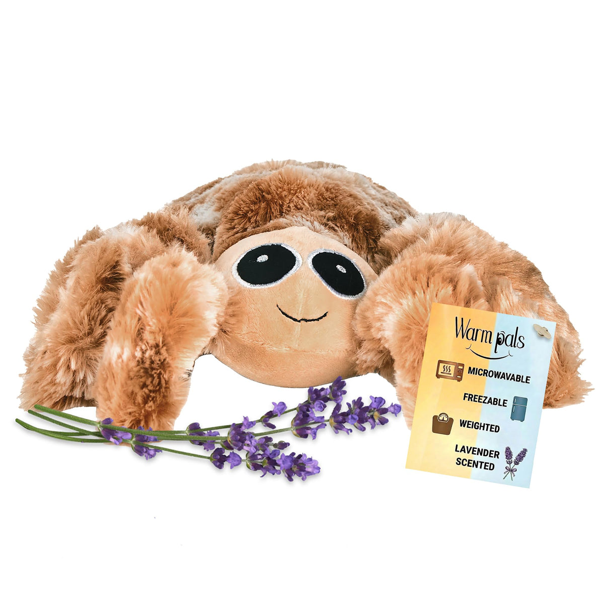 1i4 Warm Pals Spider plush toy for cozy hugs.
