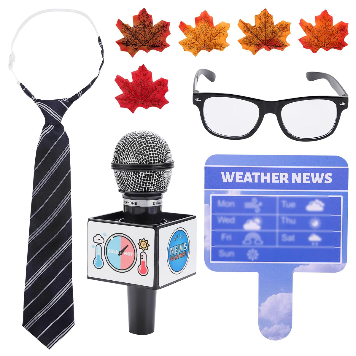 2 MULE TEAM Kids Meteorologist Costume Tie completes an authentic weather role-play look.