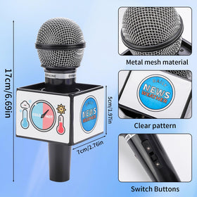 2 MULE TEAM Kids Meteorologist Microphone Prop offers a realistic, safe pretend microphone.