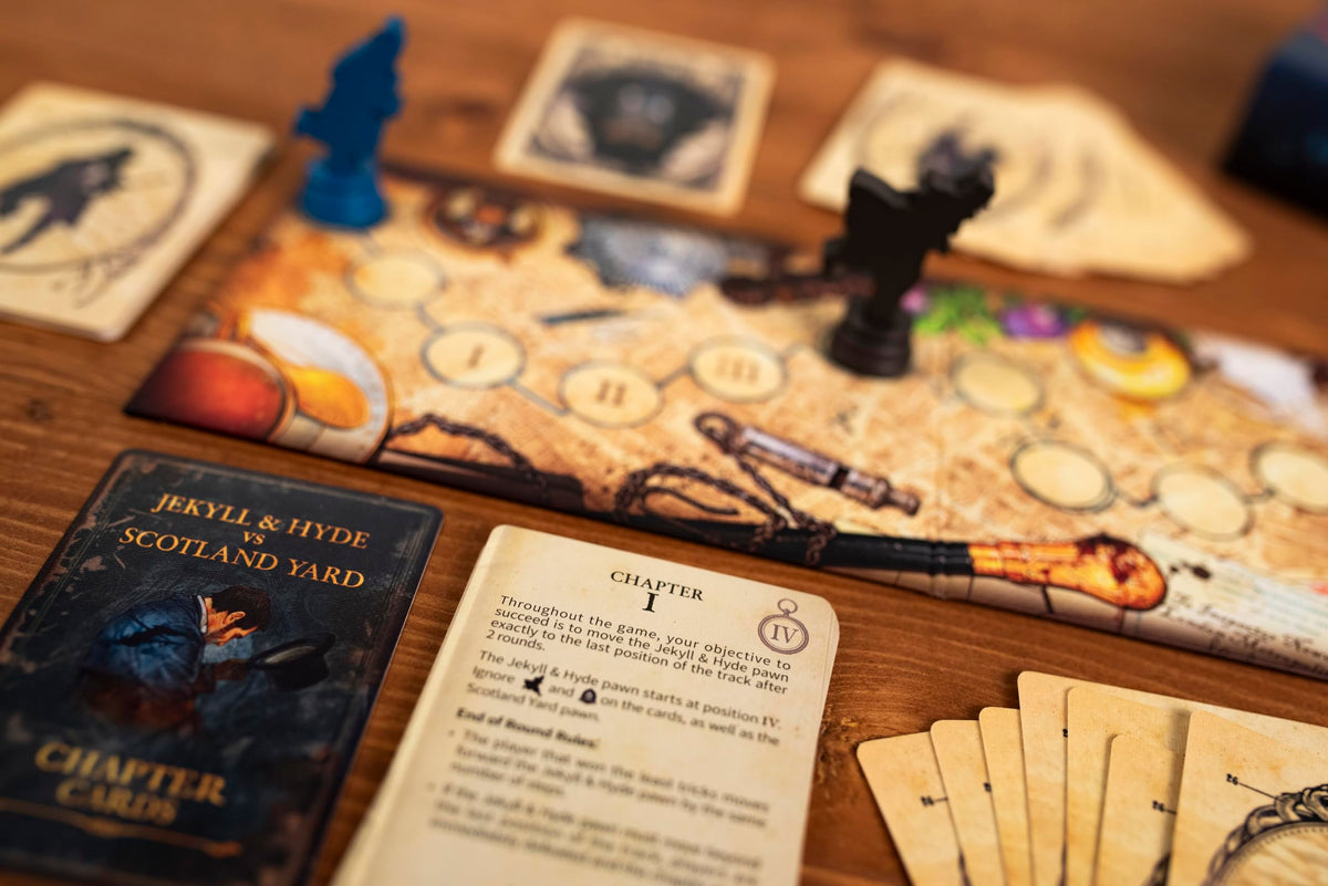 25th Century Games Jekyll Hyde story chapters board overview for immersive progression.