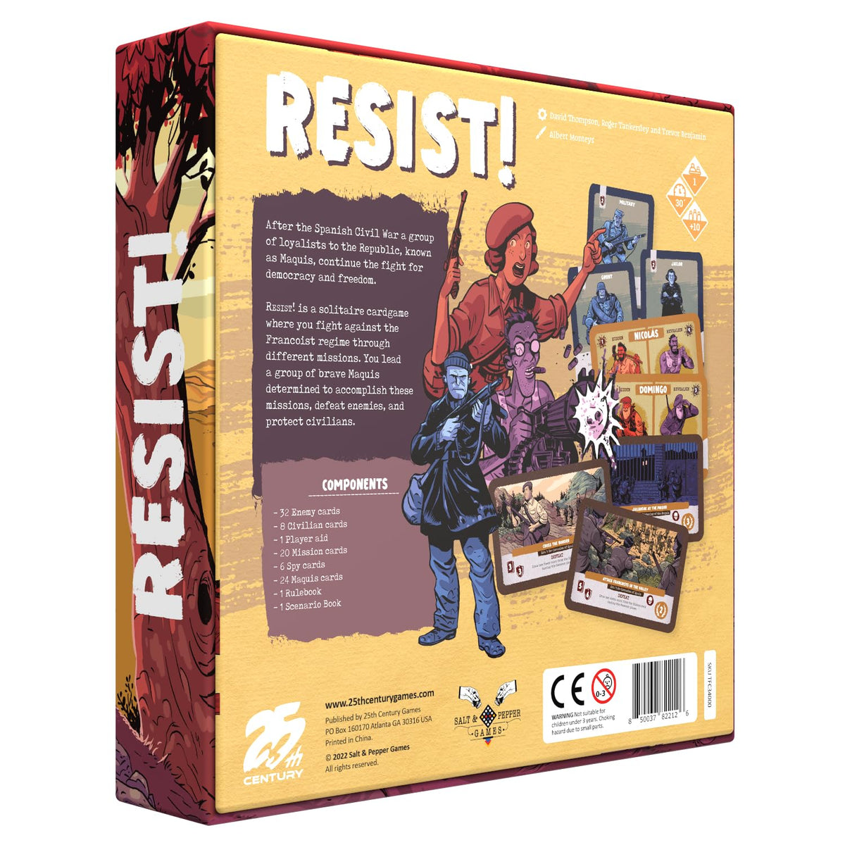 Resist deck-management action shot by 25th Century Games for strategic planning.