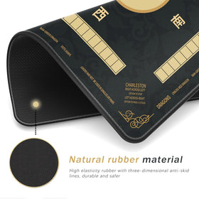 2F22E Mahjong Mat anti-slip base keeps the mat securely in place on any table.