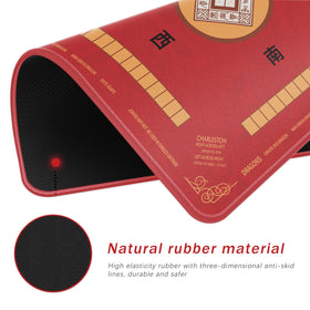 2F22E Mahjong mat back: anti-slip texture for stable gaming.