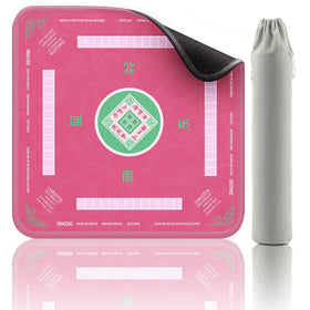 2F22E Mahjong Mat pink with noise-reduction for quieter gameplay.