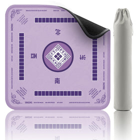 2F22E Mahjong Mat with precision-surface purple for smooth tile play