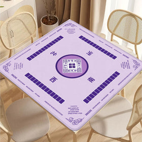 2F22E Mahjong Mat tabletop use purple for family game nights