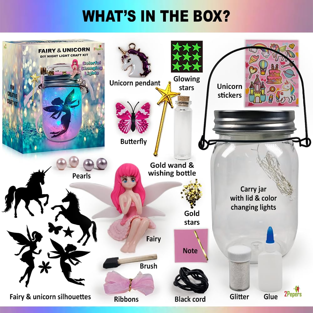 2Pepers Fairy figure and wishing bottle add magical storytelling to crafts.