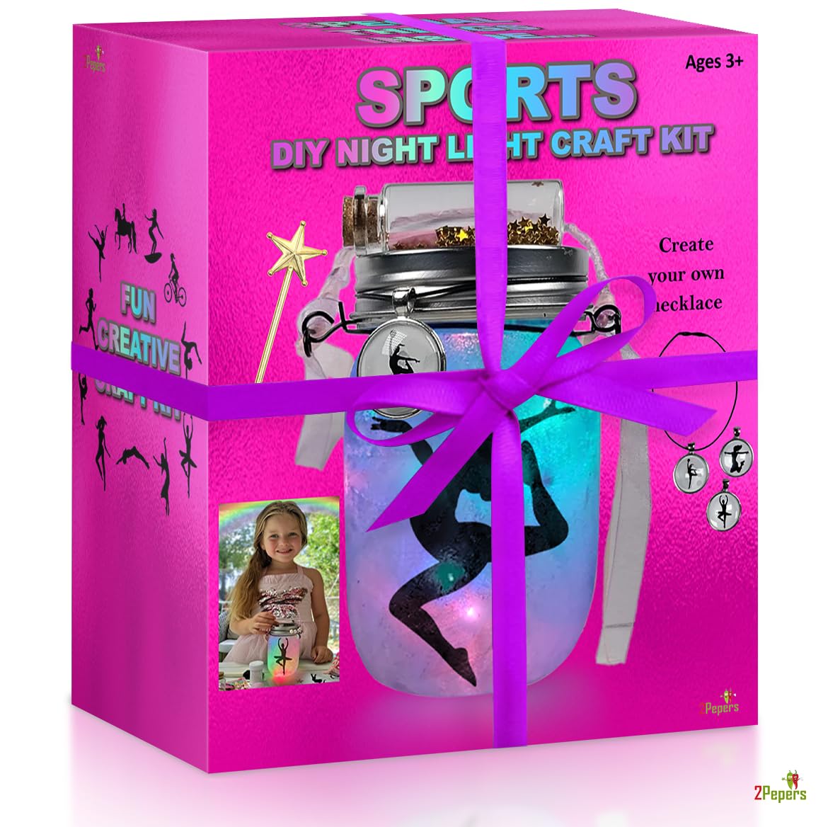 2Pepers magical wand and glitter add sparkle to arts and crafts