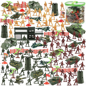 3 Otters army-men battle set bag: easy cleanup and portable play on the go.
