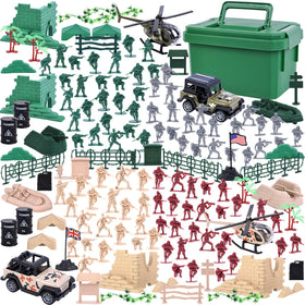 3 otters army playset soldiers for imaginative battles and cooperative play.