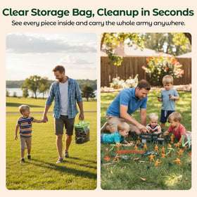 3 Otters army storage bag: keeps pieces organized and easy to carry.
