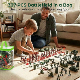 3 Otters army figures with tanks and jets: immersive land and air missions for imaginative play.