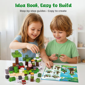 3 Otters color instruction book guiding forest builds