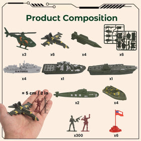 3 otters navy fleet set ideal for group play and basic counting.