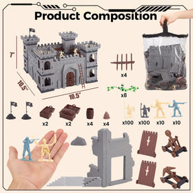 3 Otters knights figures close up encourages imaginative storytelling and fine motor skills