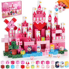 3 Otters Magnetic Blocks princess castle tower for imaginative play and storytelling