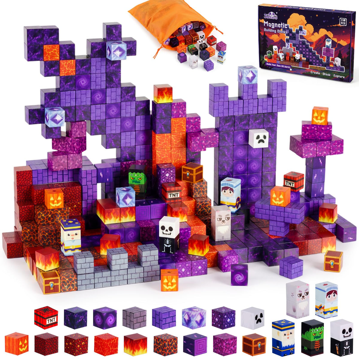 3 Otters portal cubes for imaginative play and spatial learning