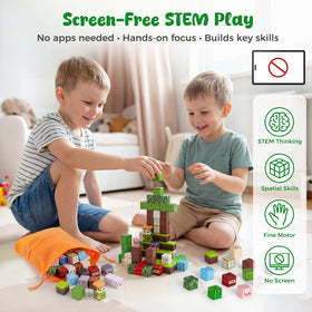 3 Otters screen-free stem building promotes hands-on learning