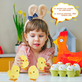 3 Otters wind-up chick toy durable, non-toxic materials for safe play